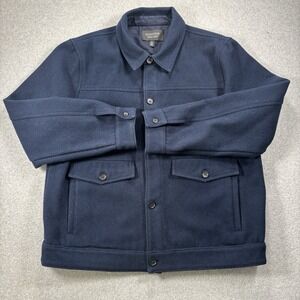 Nordstrom Wool Blend Men's Button Up Field Jacket Size XL